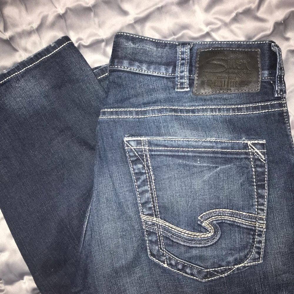 MEN’S SILVER JEANS - “EDDIE” W34/L32